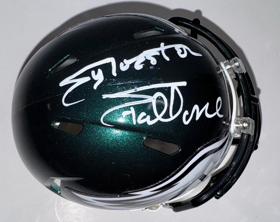 Sylvester Stallone (Eagles) signed mini-helmet *RARE* Beckett COA w/full letter of authenticity